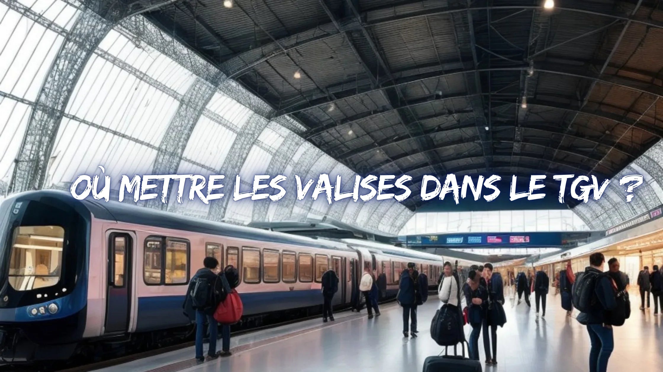 Où mettre les valises dans le TGV ?