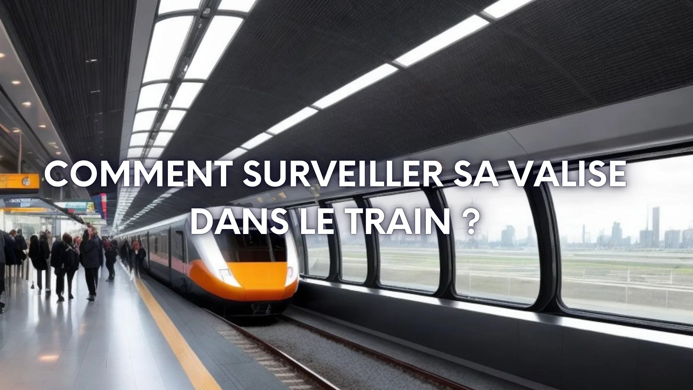 Comment surveiller sa valise dans le train ?