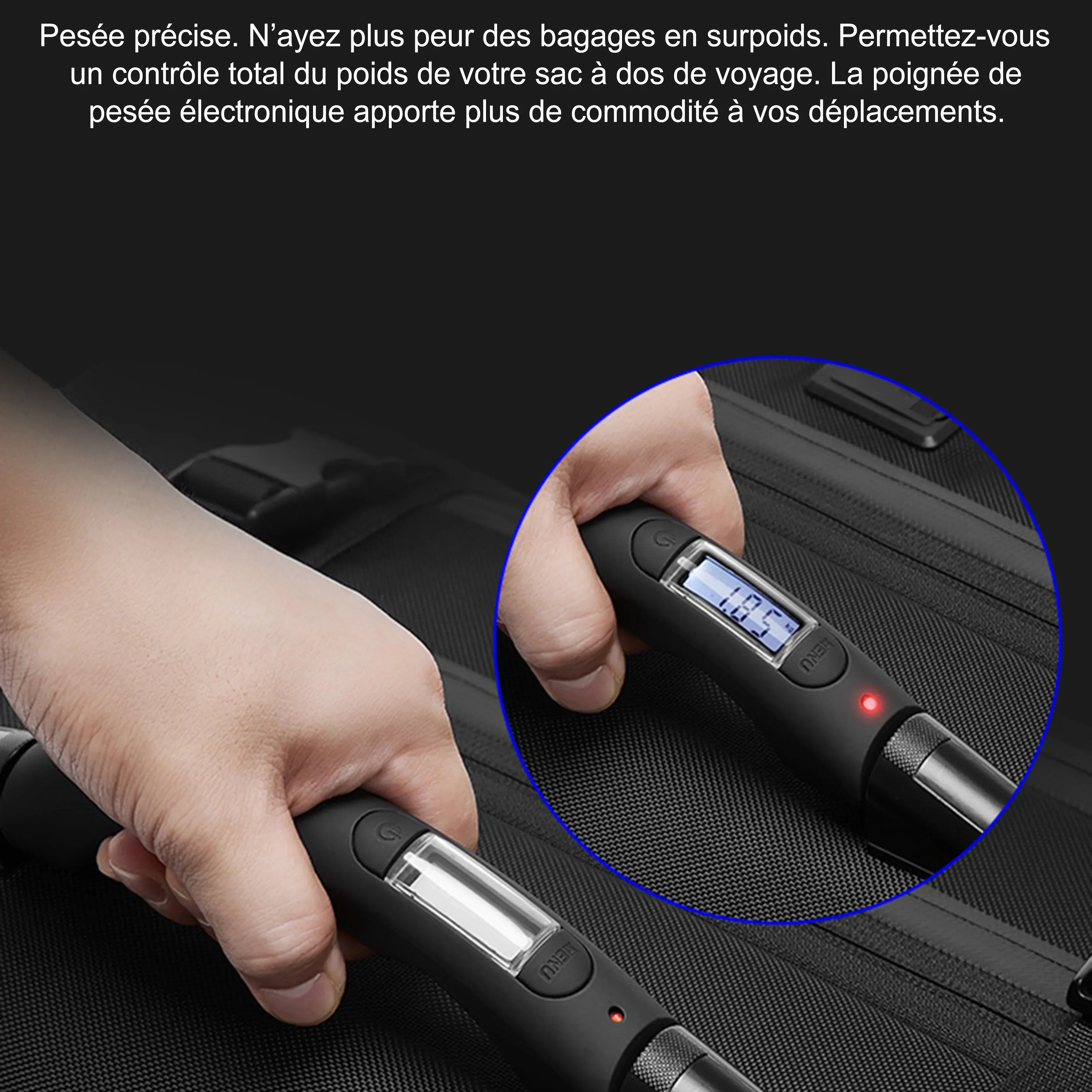 Sac à dos à roulette à compression sous vide