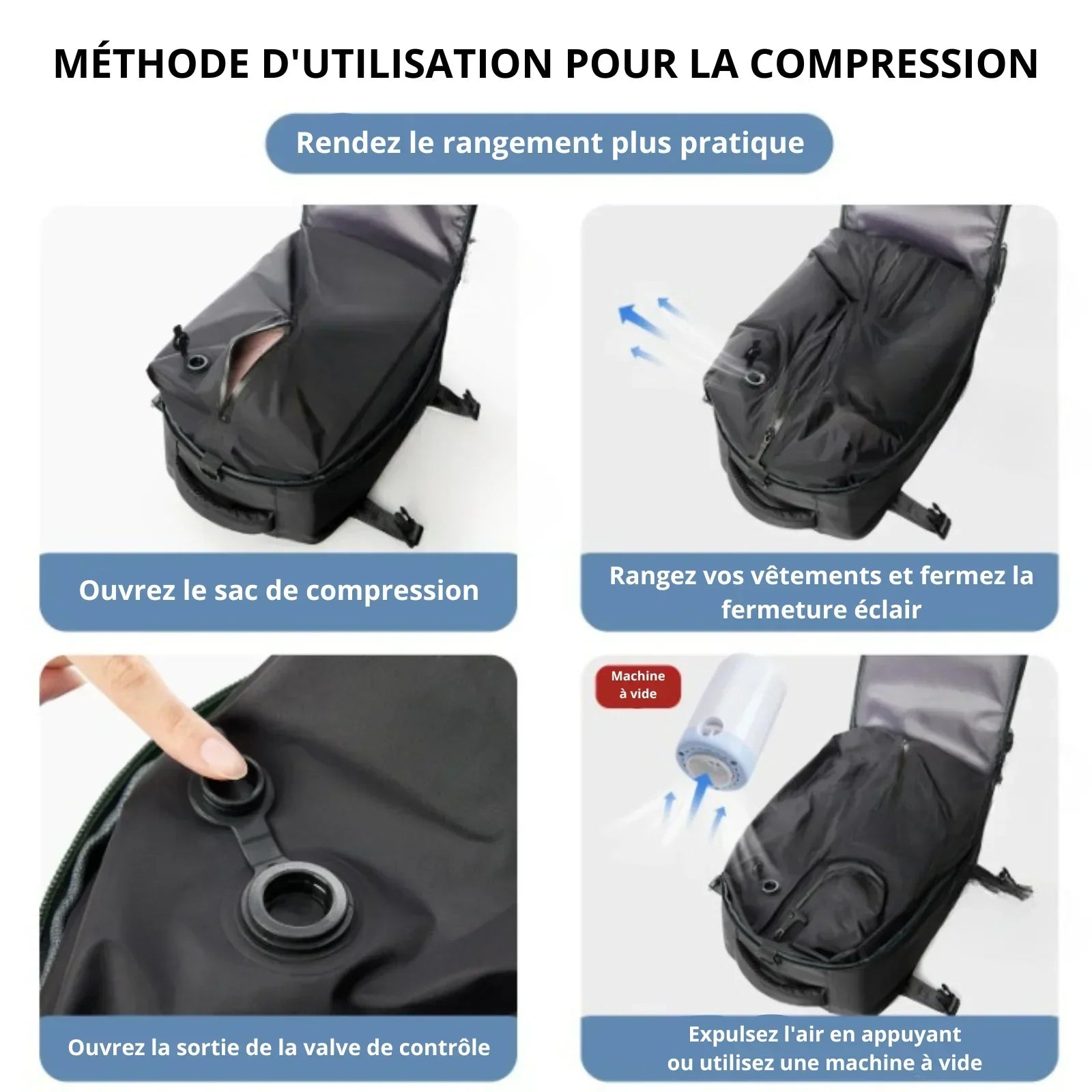 Sac de Voyage Compressible