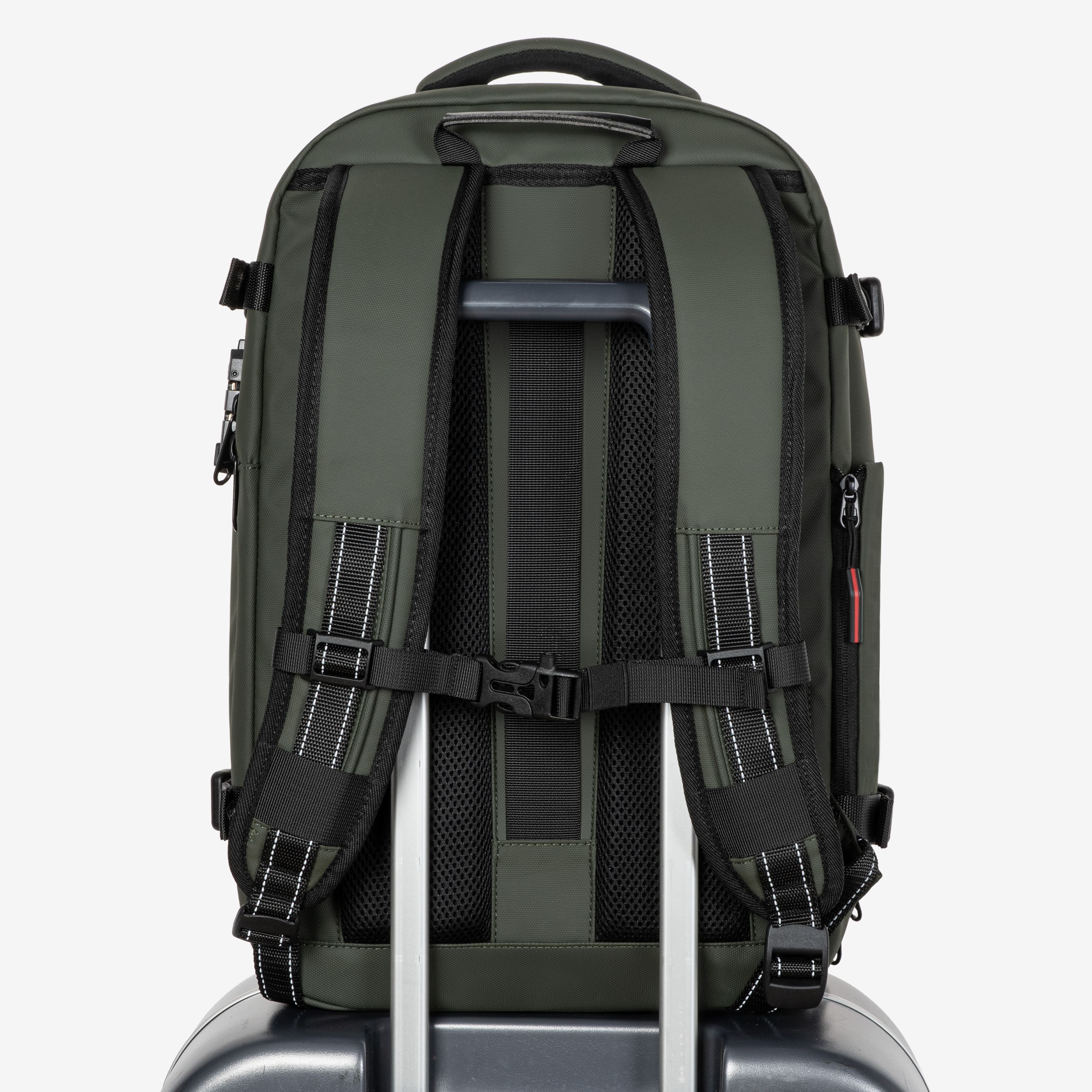 Sac à dos cabine extensible 36→55L – Compression sous vide intégrée