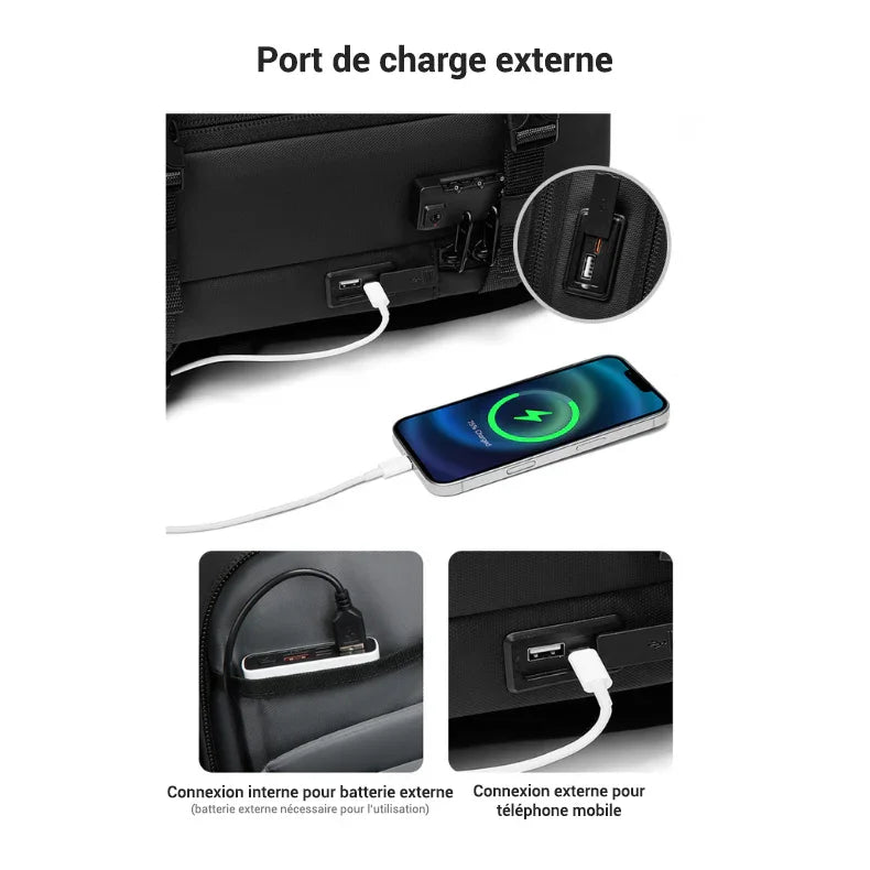 Sac à dos cabine à compression sous vide - Extensible - 40L