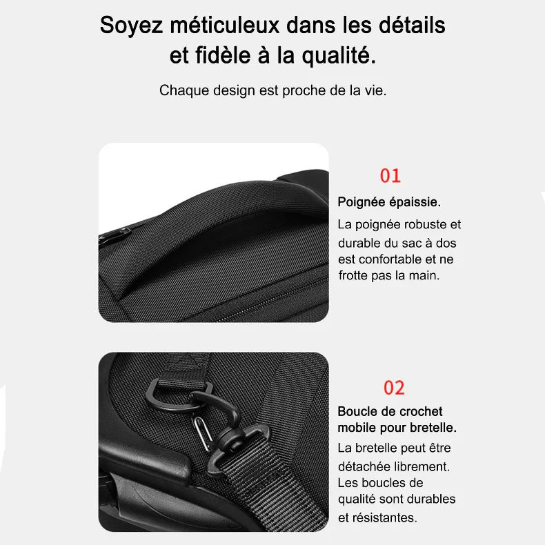 Sac à dos à roulette à compression sous vide