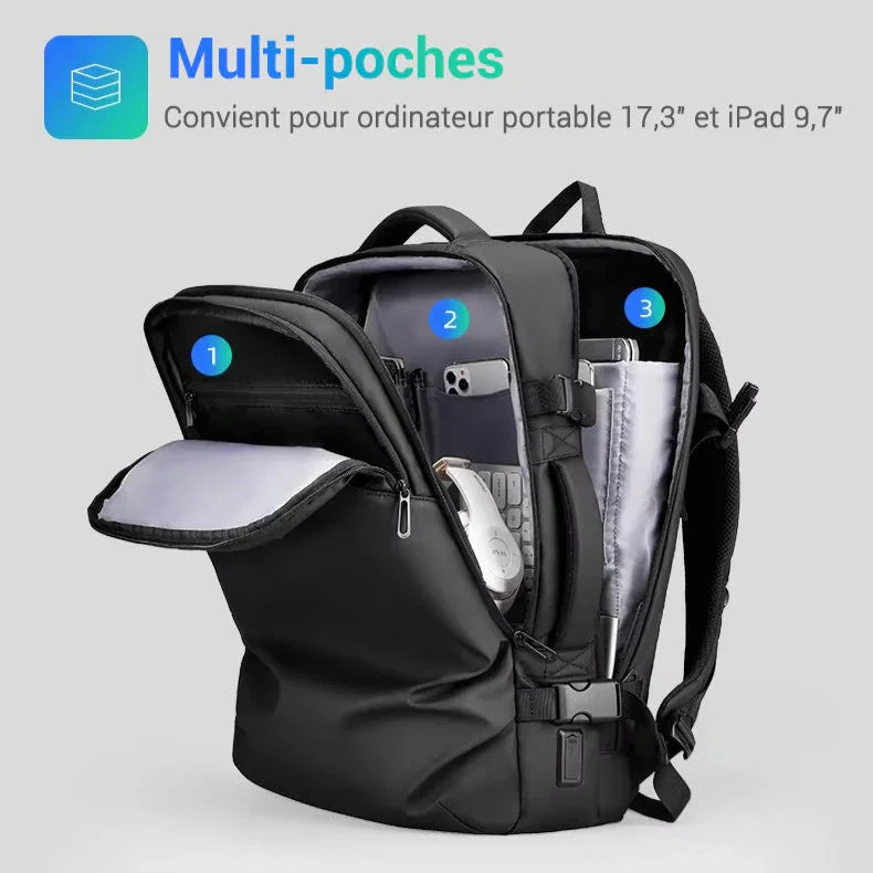 Sac à Dos Cabine Avion Port Usb