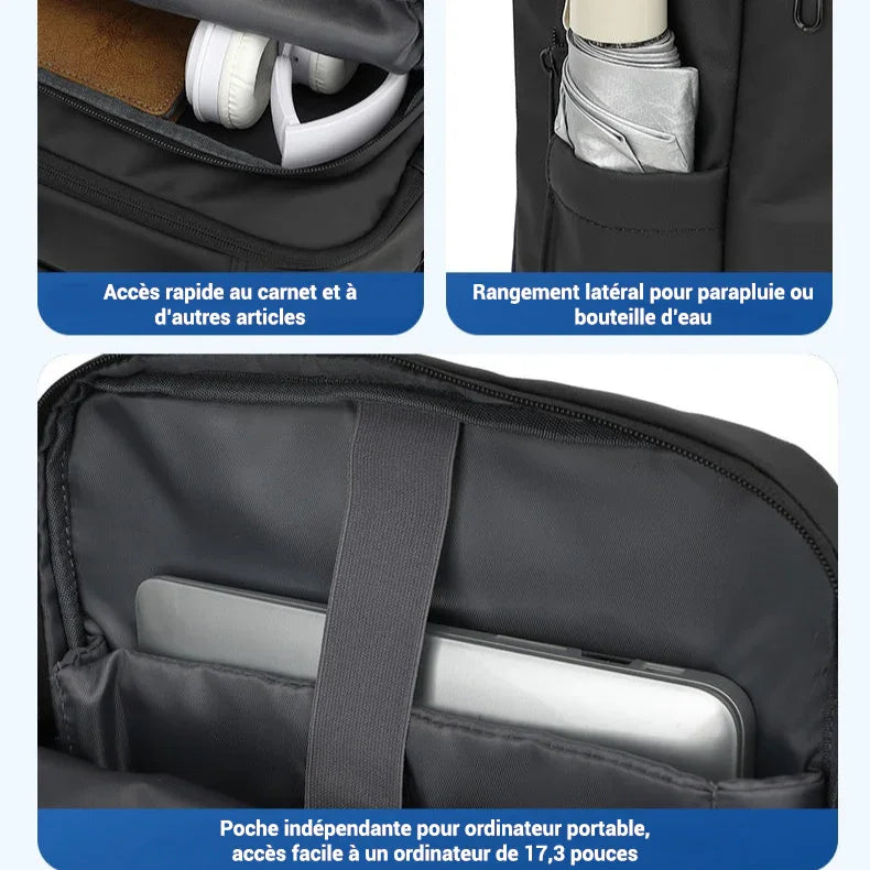 Sac à dos cabine - système compression sous vide