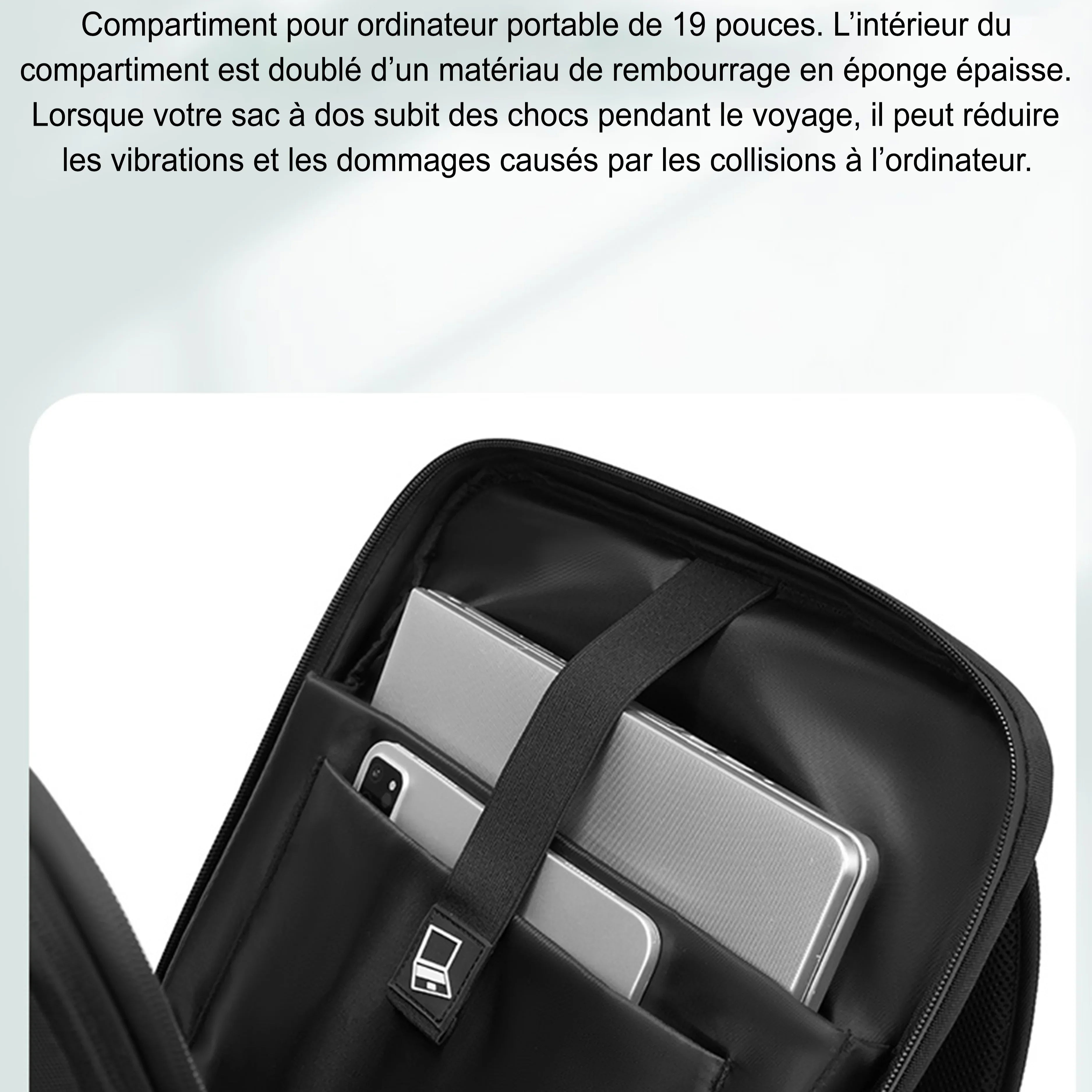 Sac à dos à compression sous vide - Format cabine