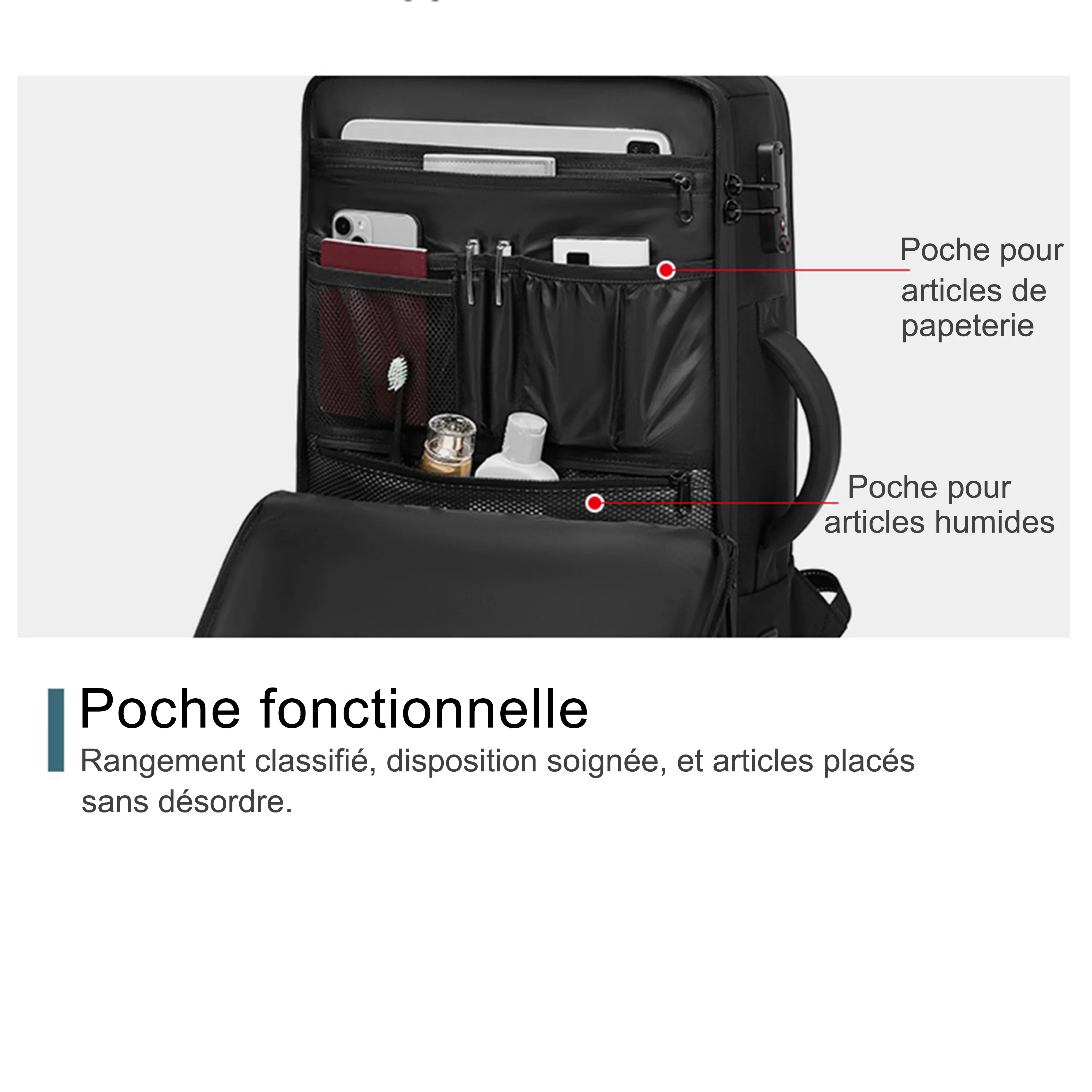 Sac à dos cabine à compression sous vide - 42L