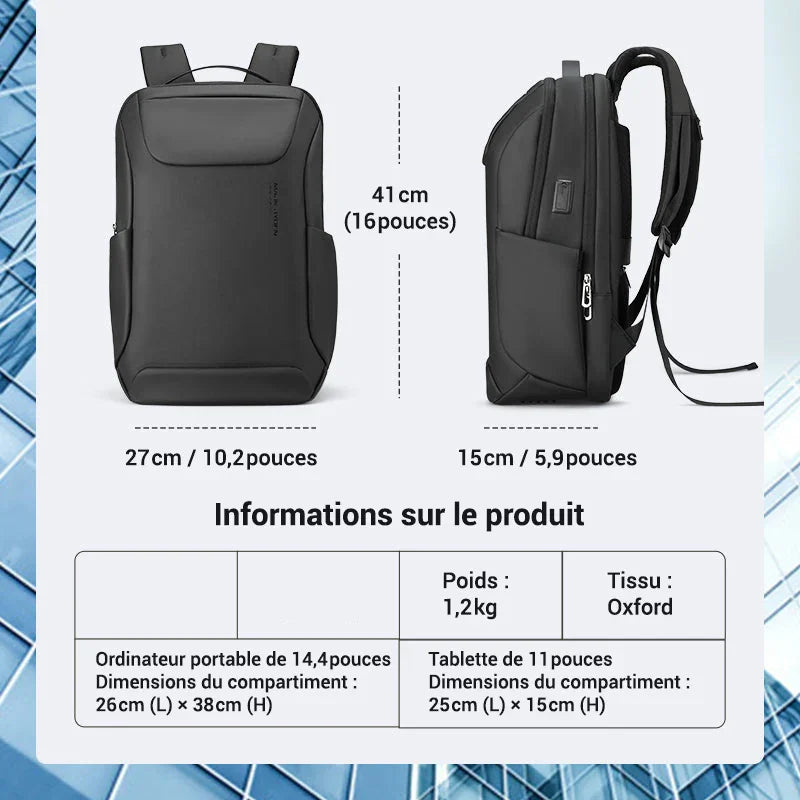 Sac à dos cabine - USB intégrée