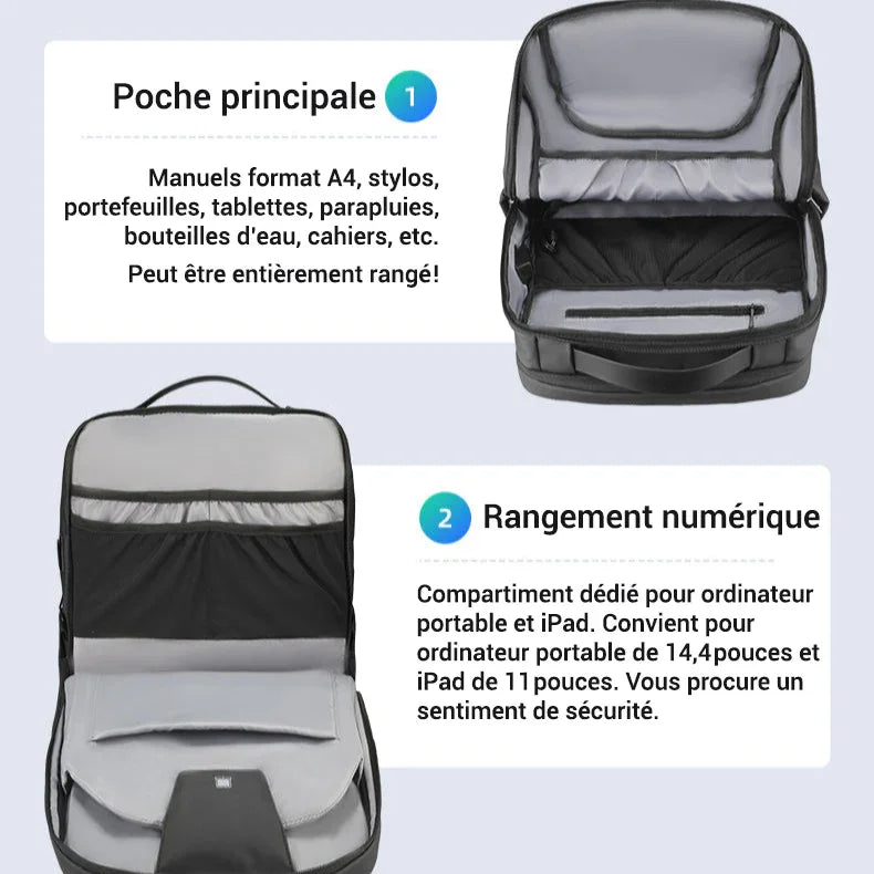 Sac à dos cabine - USB intégrée