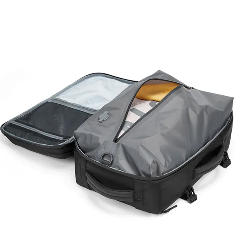 Sac à dos de voyage cabine - système de compression sous vide intégré