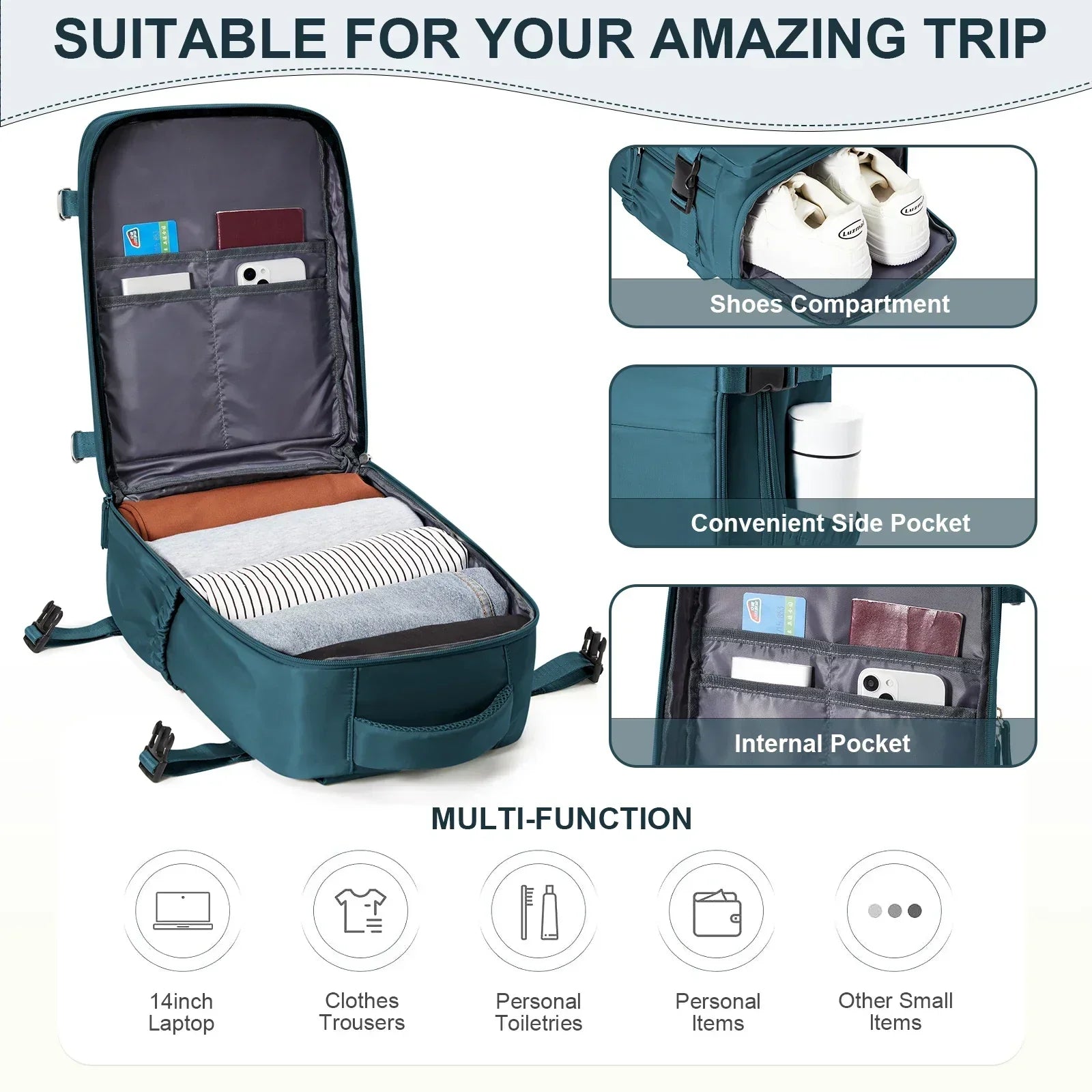 Sac Voyage Cabine 40x30x20