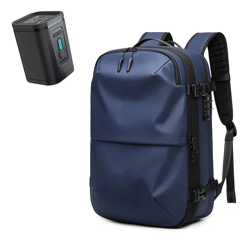 Sac de Compression Voyage avec Pompe Bleu