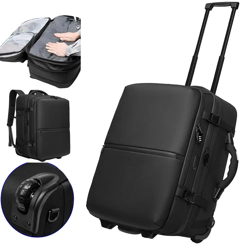 Sac à dos à roulette à compression sous vide