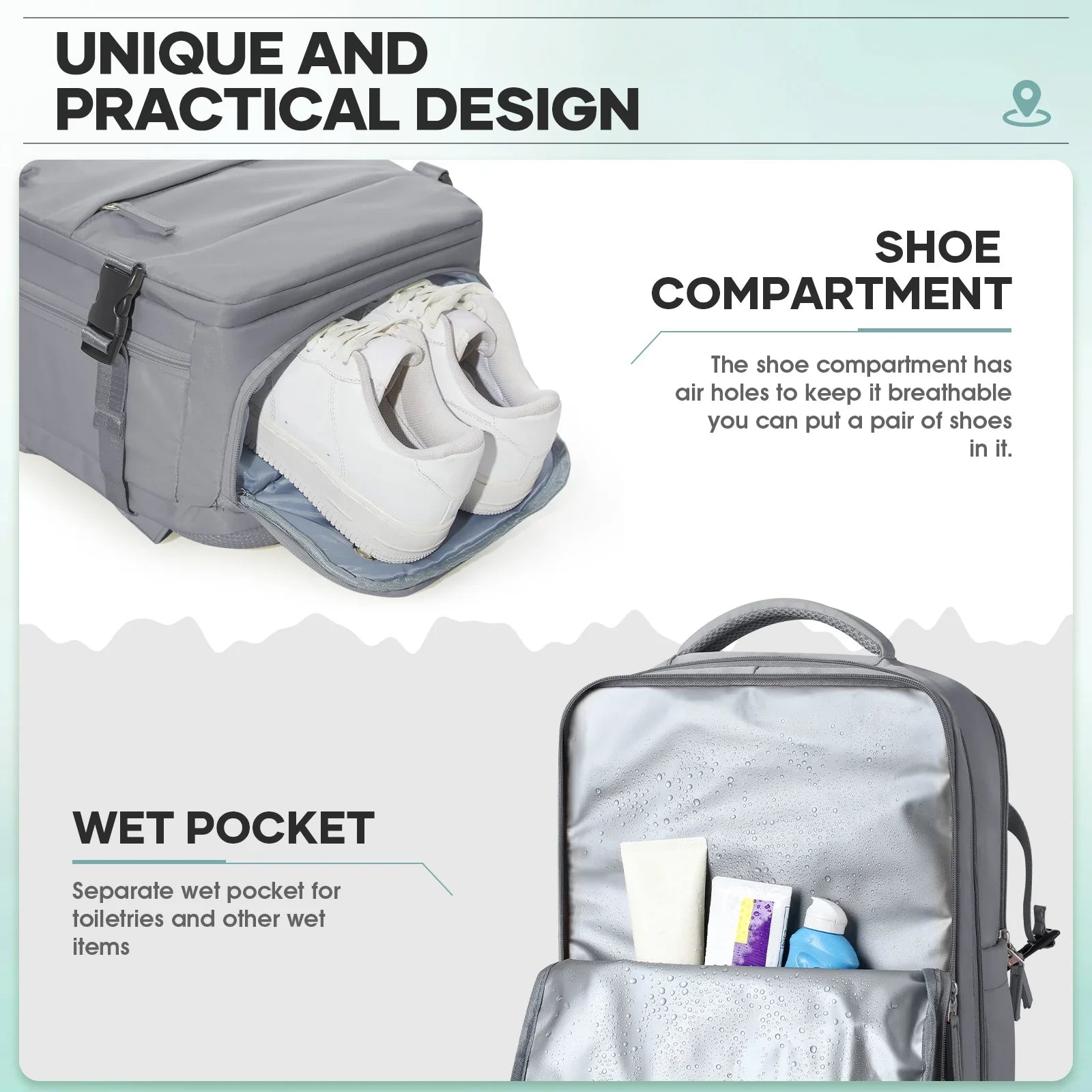 Sac à dos cabine à compression sous vide