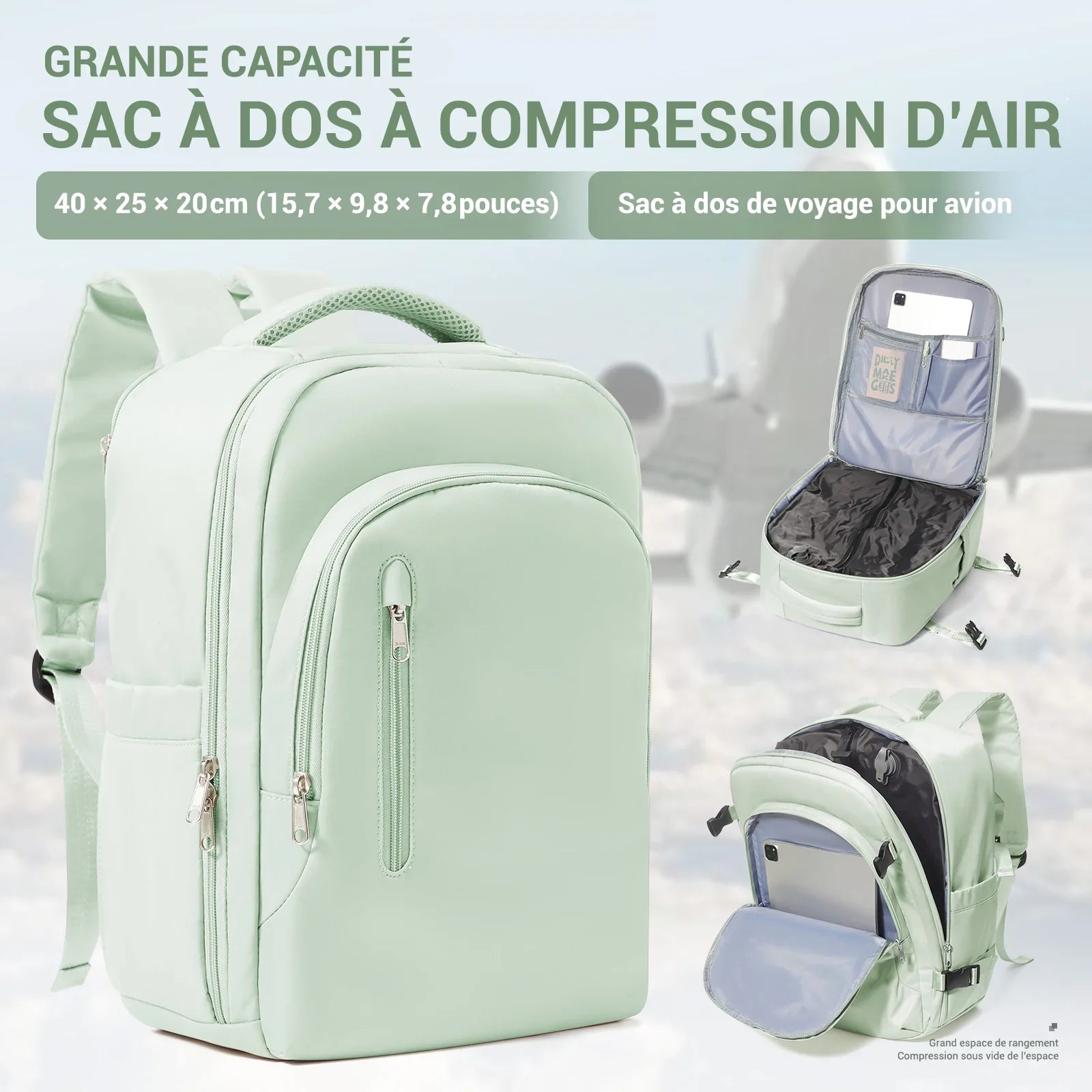 Sac A Dos Cabine Compressible