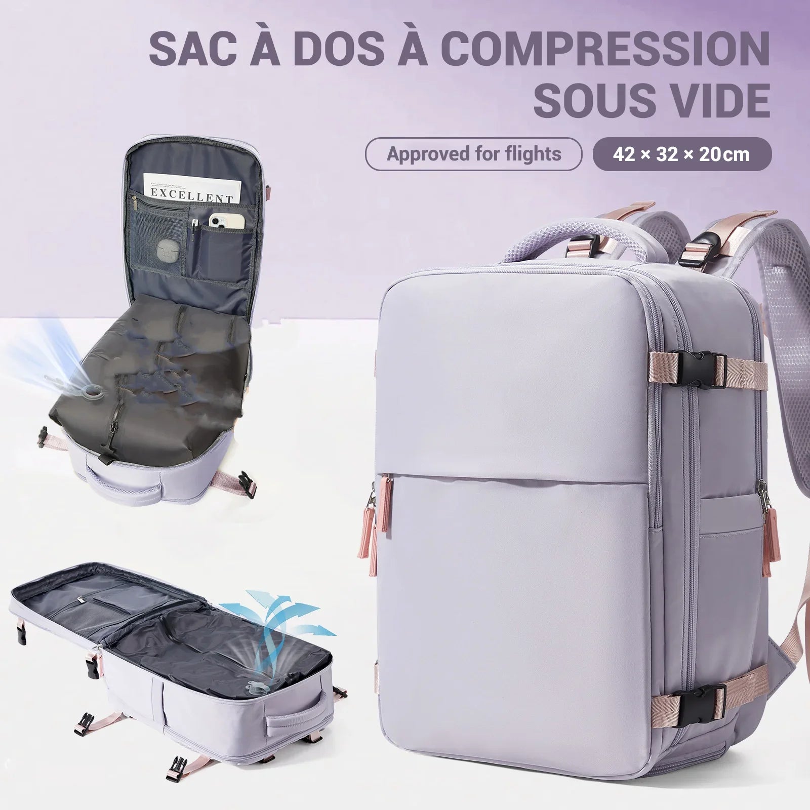 Sac a Dos Avec Compression Sous Vide