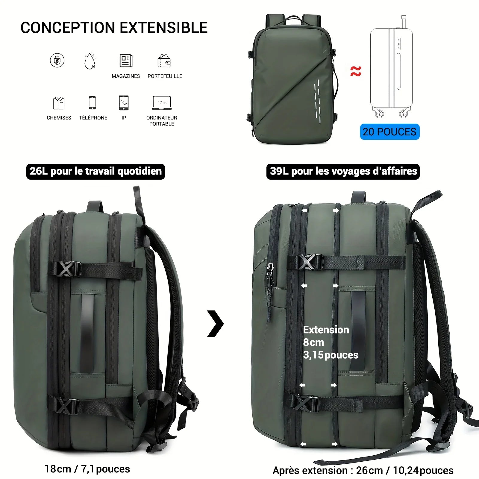 Sac a Dos de Compression Sous Vide