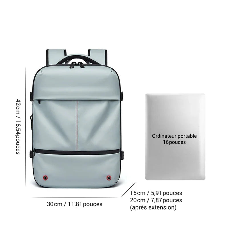 Sac à dos cabine à compression sous vide - Extensible - 40L