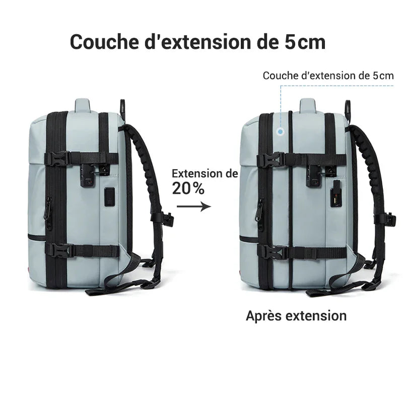 Sac à dos cabine à compression sous vide - Extensible - 40L