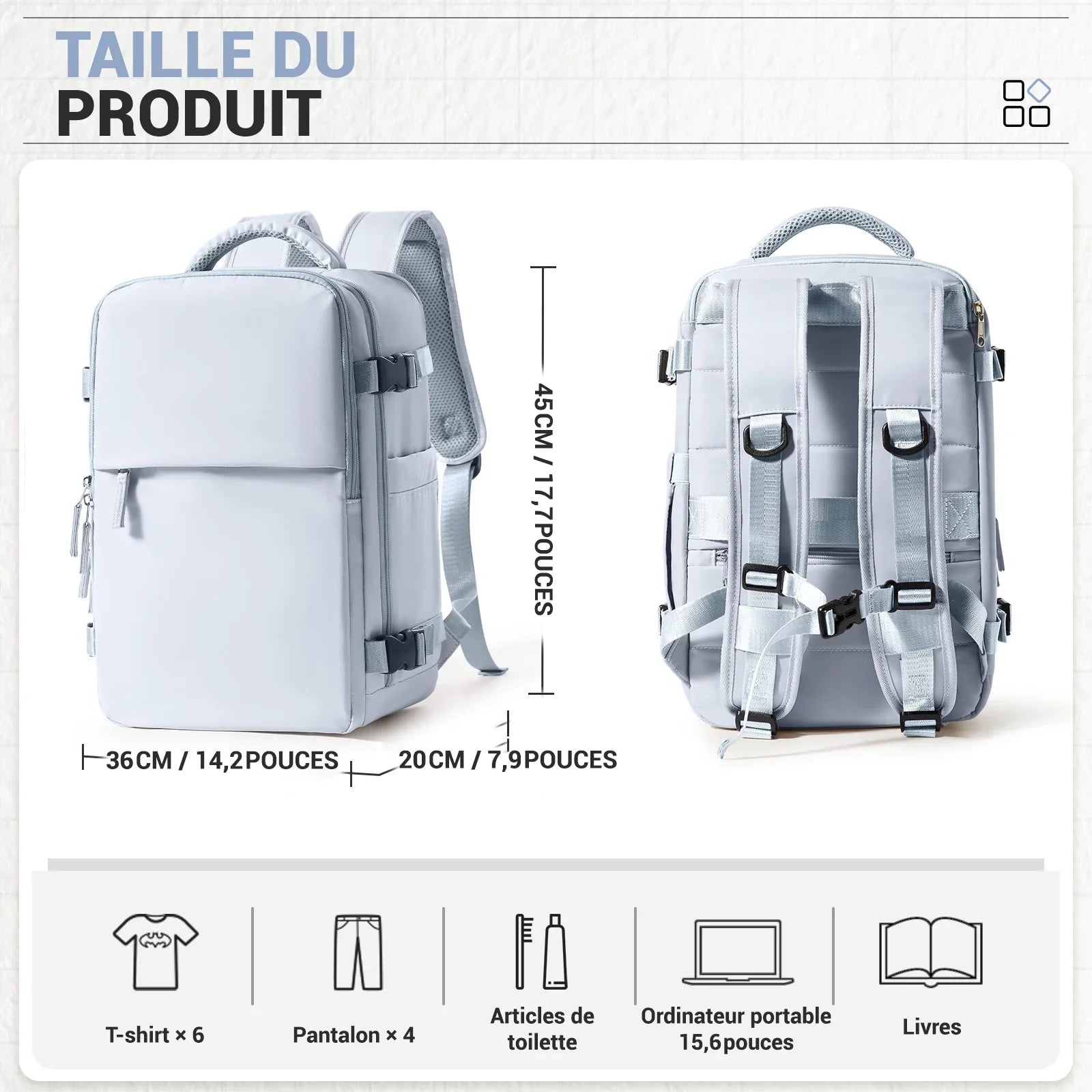Sac a Dos Compression Voyage