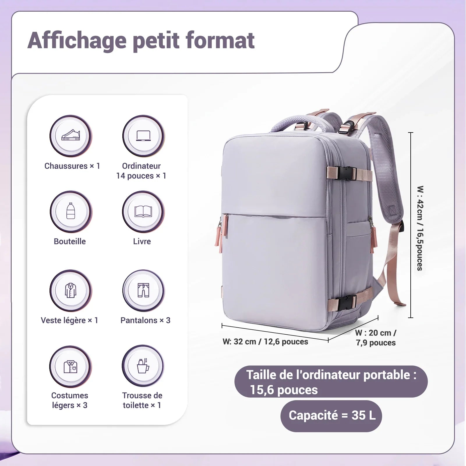 Sac a Dos Avec Compression Sous Vide