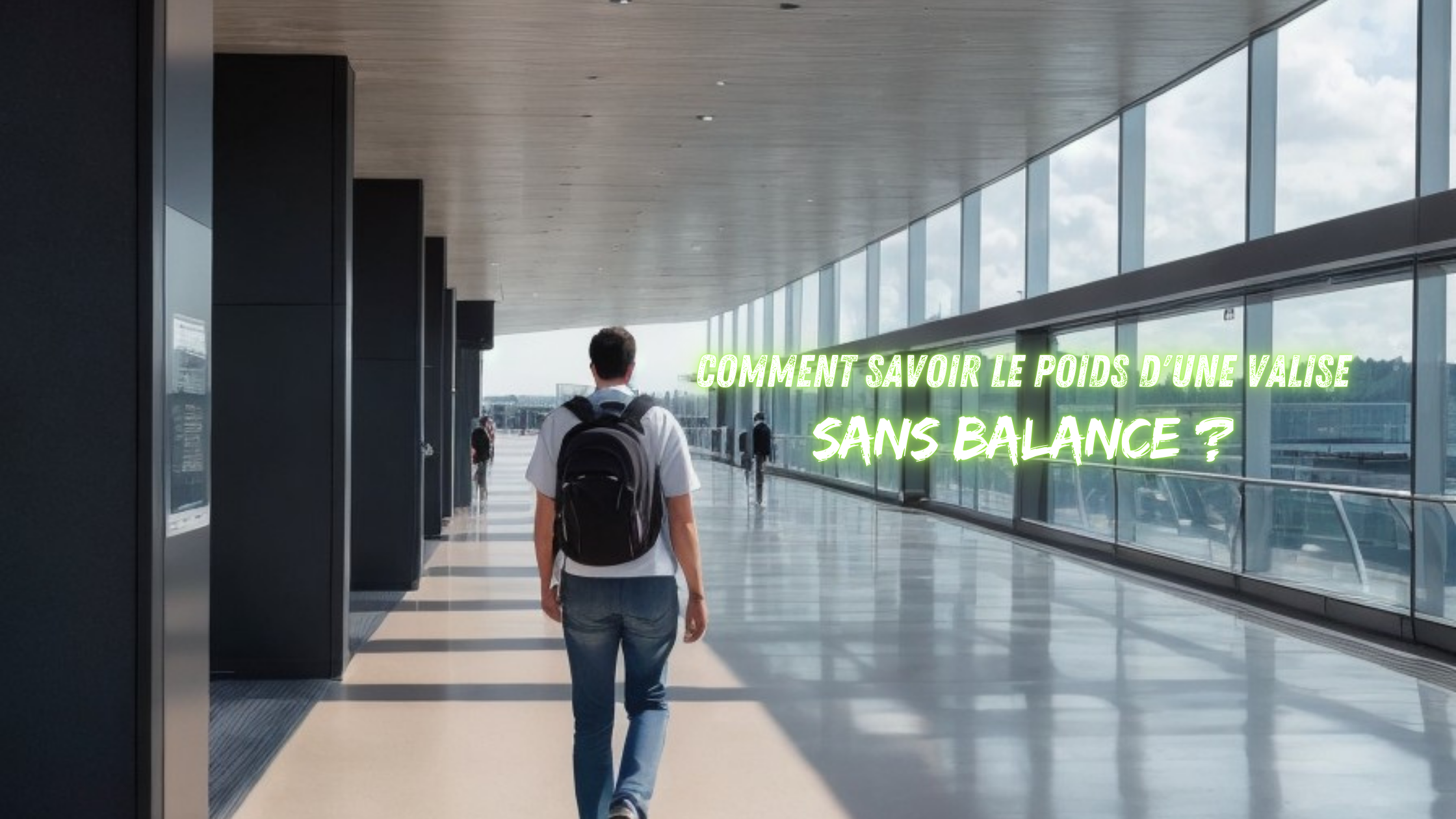 Comment savoir le poids d'une valise sans balance ?