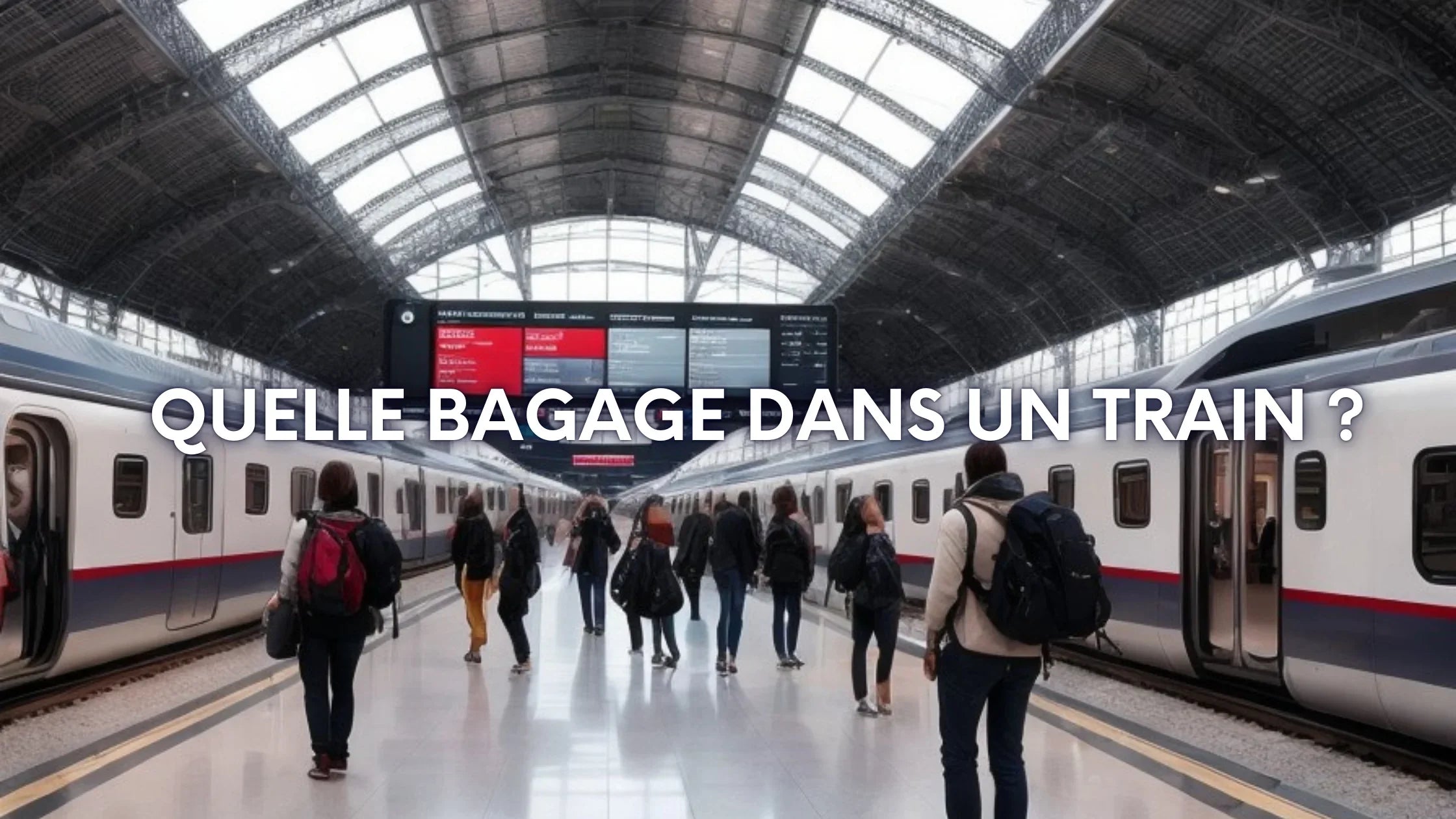 Quelle bagage dans un train ? Image