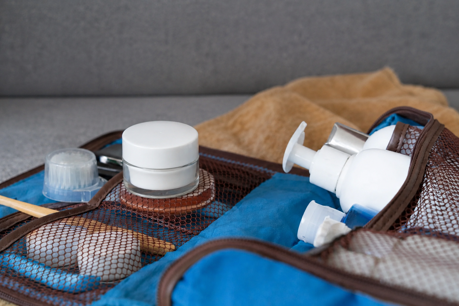 Où mettre sa trousse de toilette dans l'avion ? Image