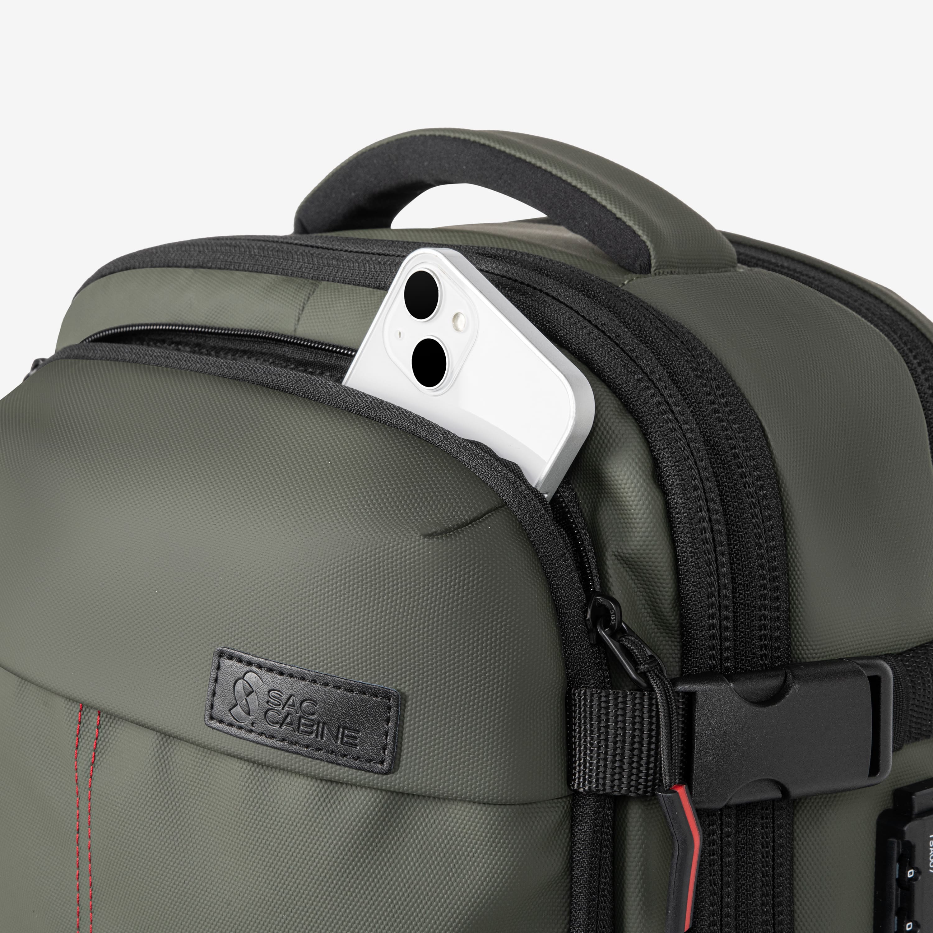 Sac à dos cabine extensible 36→55L – Compression sous vide intégrée