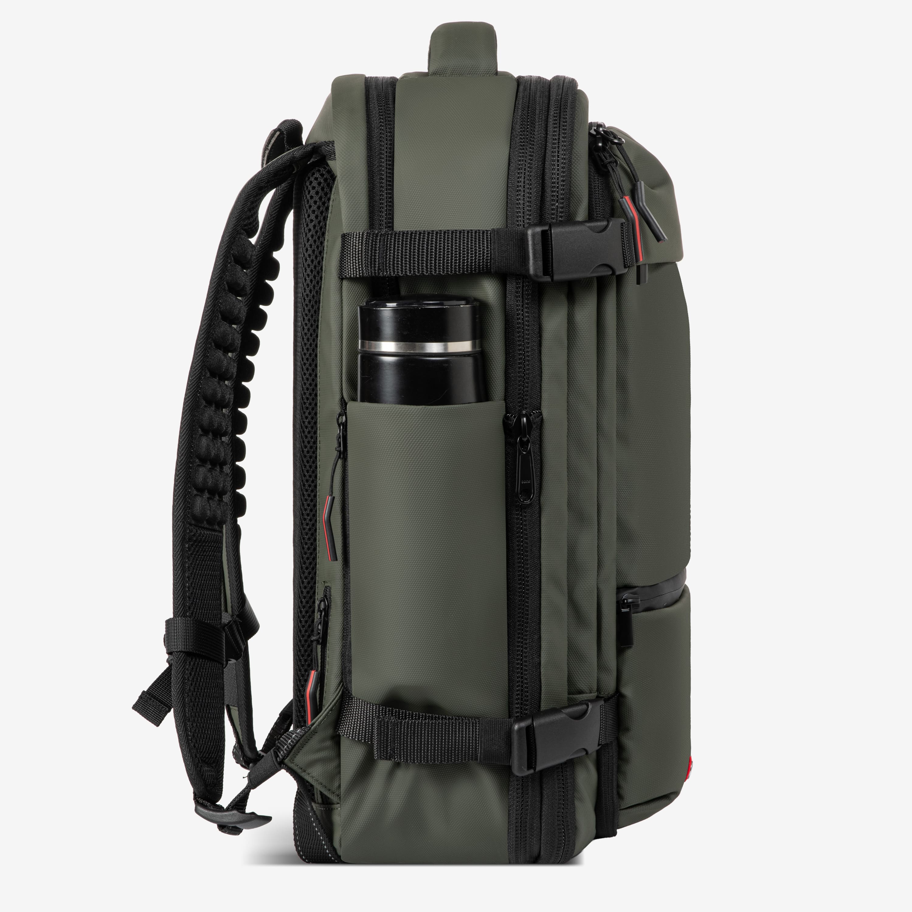 Sac à dos cabine extensible 36→55L – Compression sous vide intégrée