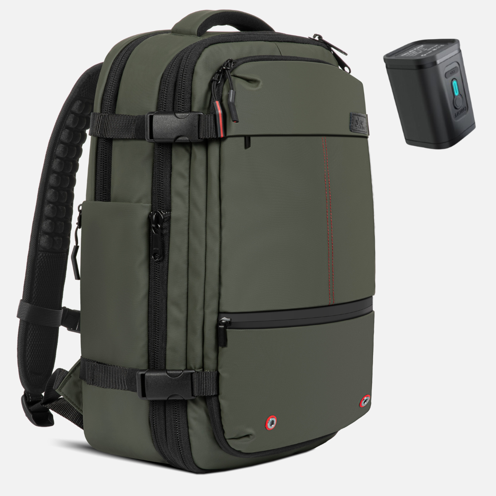 Sac à dos cabine extensible 36→55L – Compression sous vide intégrée