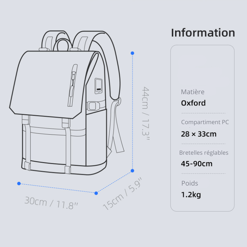 Sac à dos cabine imperméable
