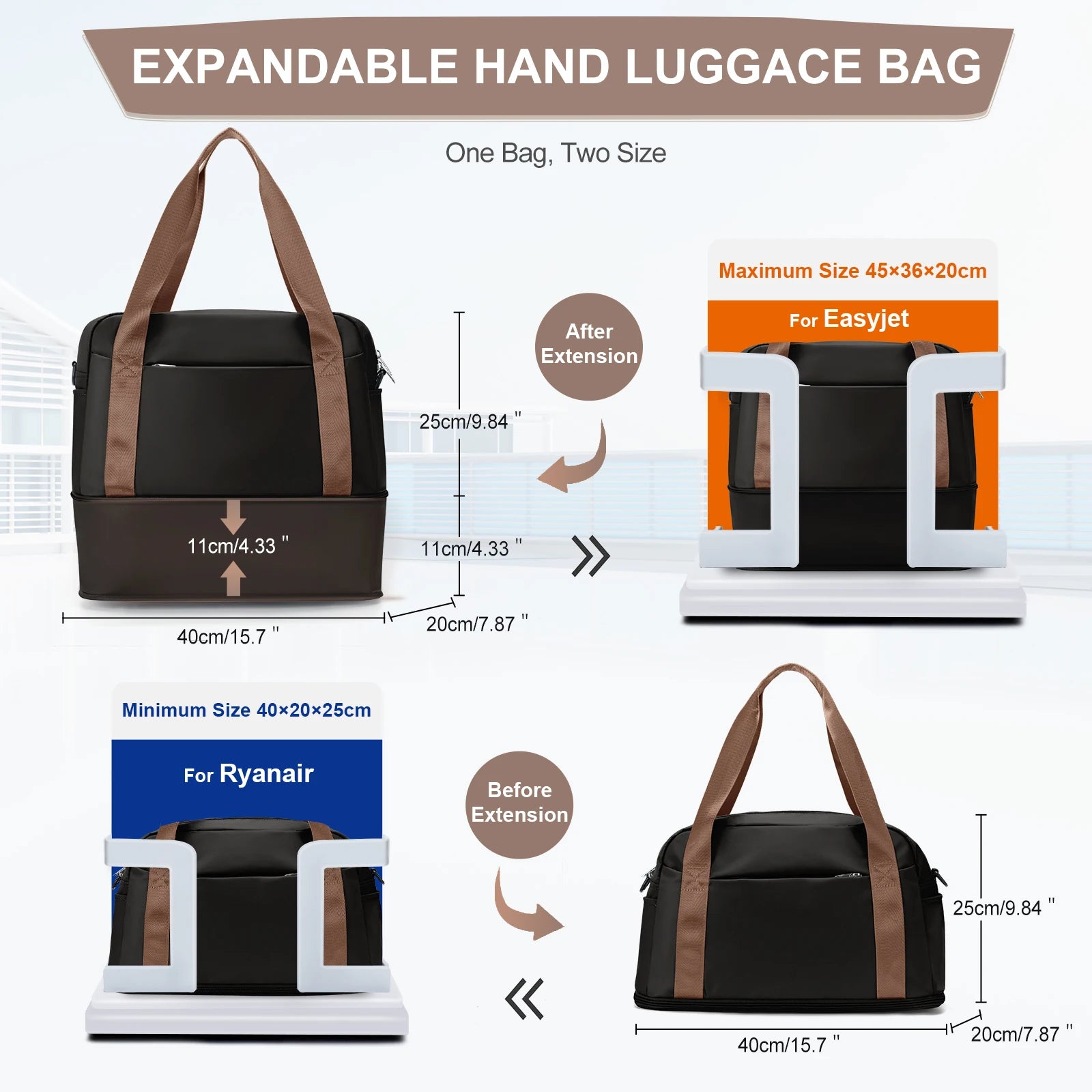 Bagage a Main 45x36x20 EasyJet