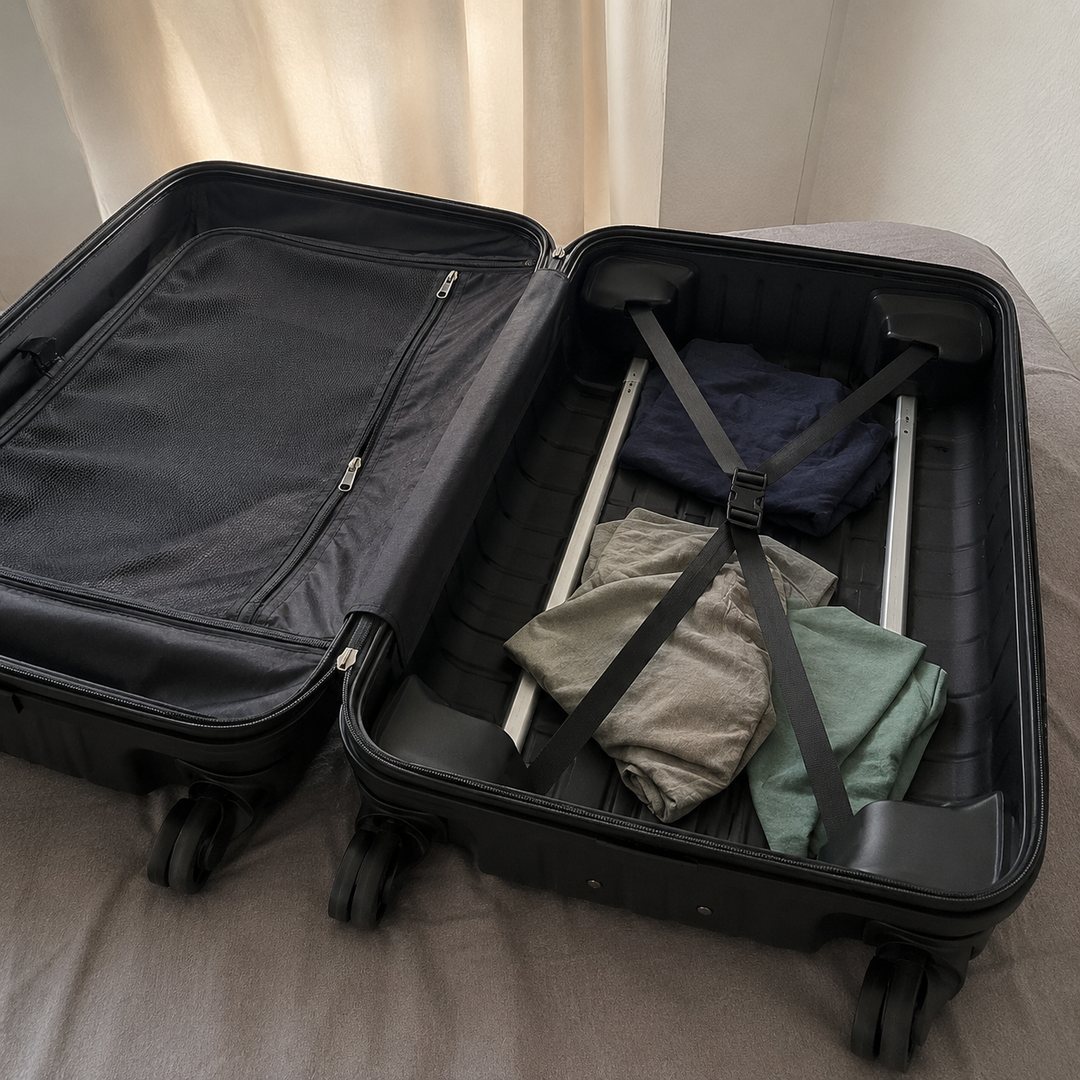 Une valise, ça gaspille une partie de son espace