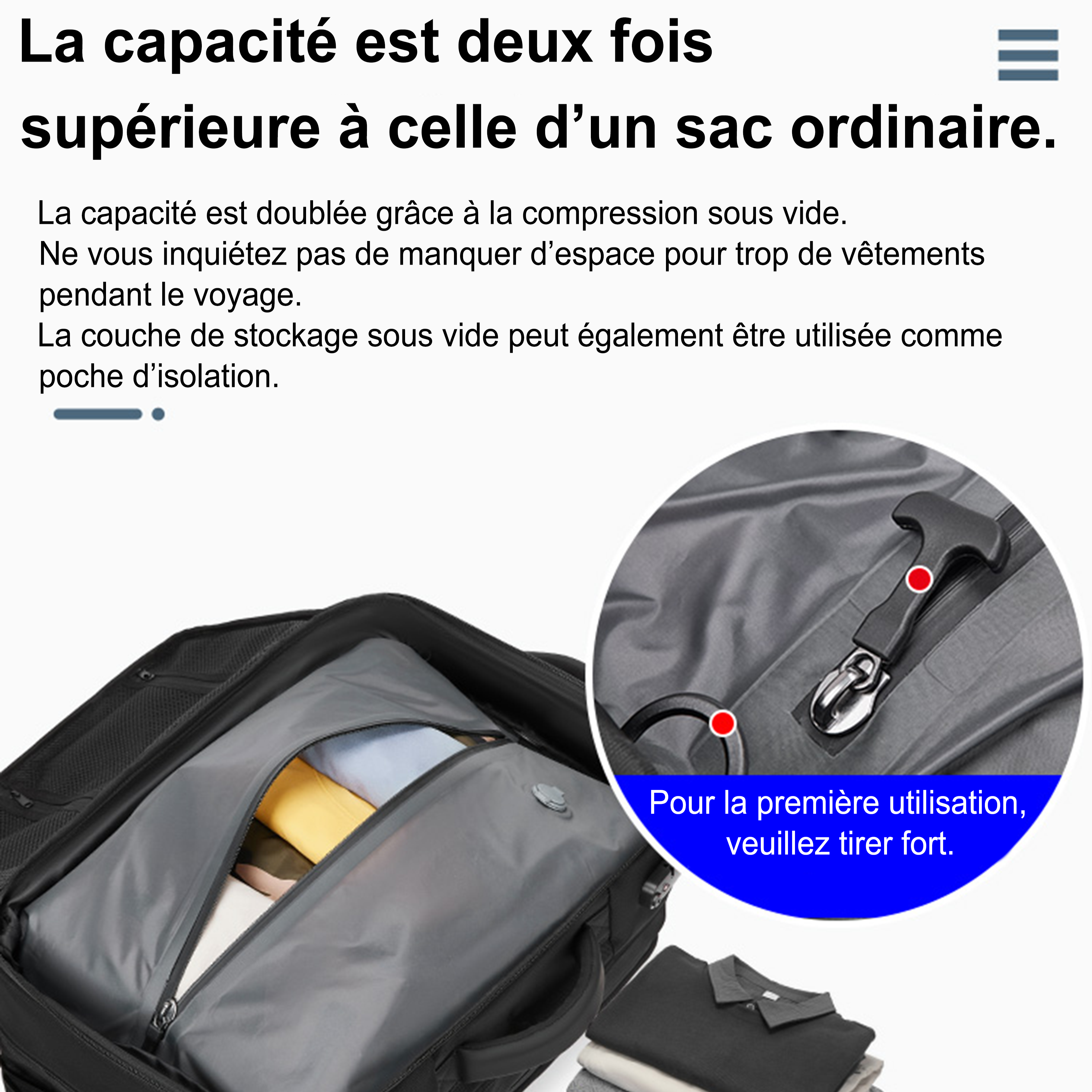 Sac A Dos Cabine Sous Vide