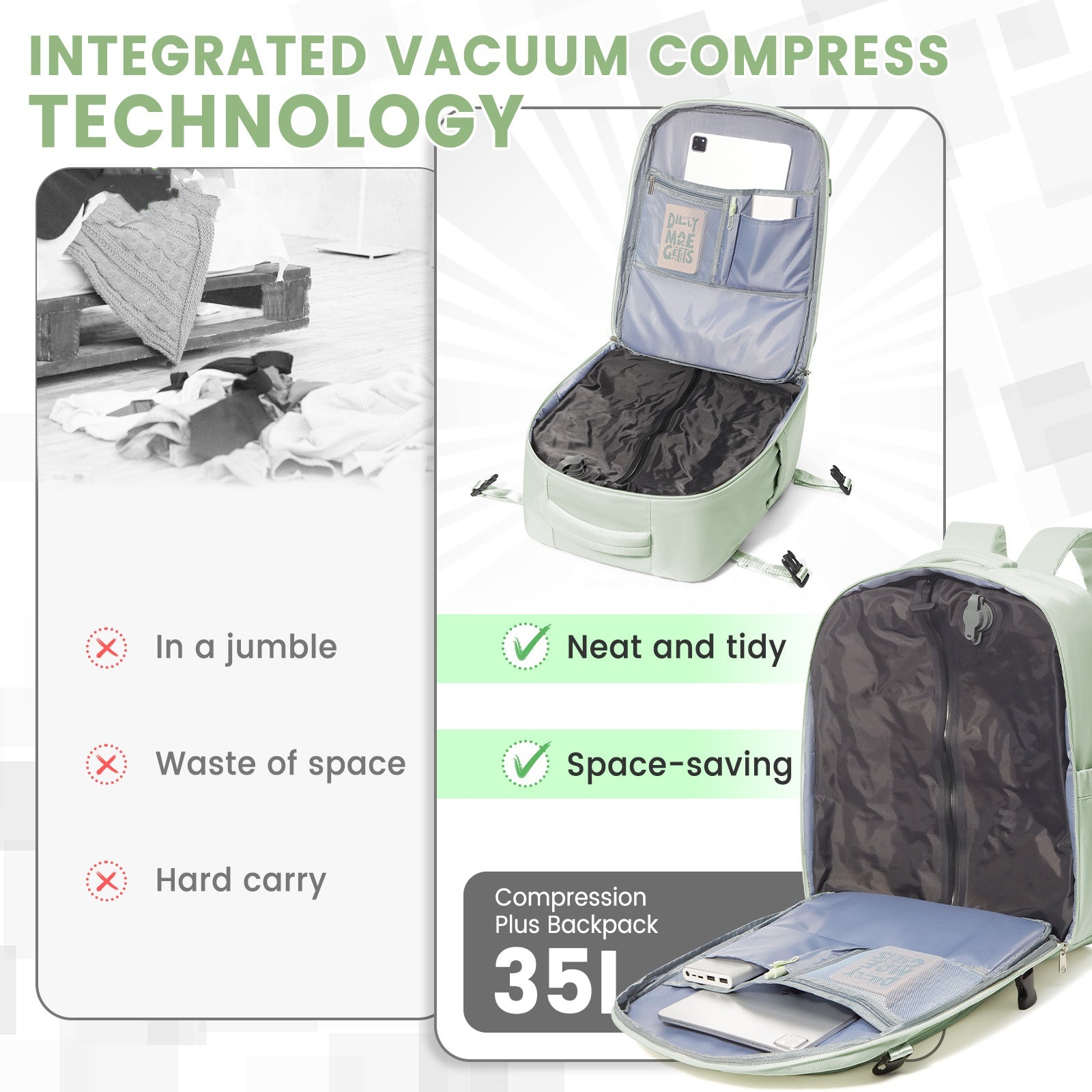 Sac A Dos Cabine Compressible