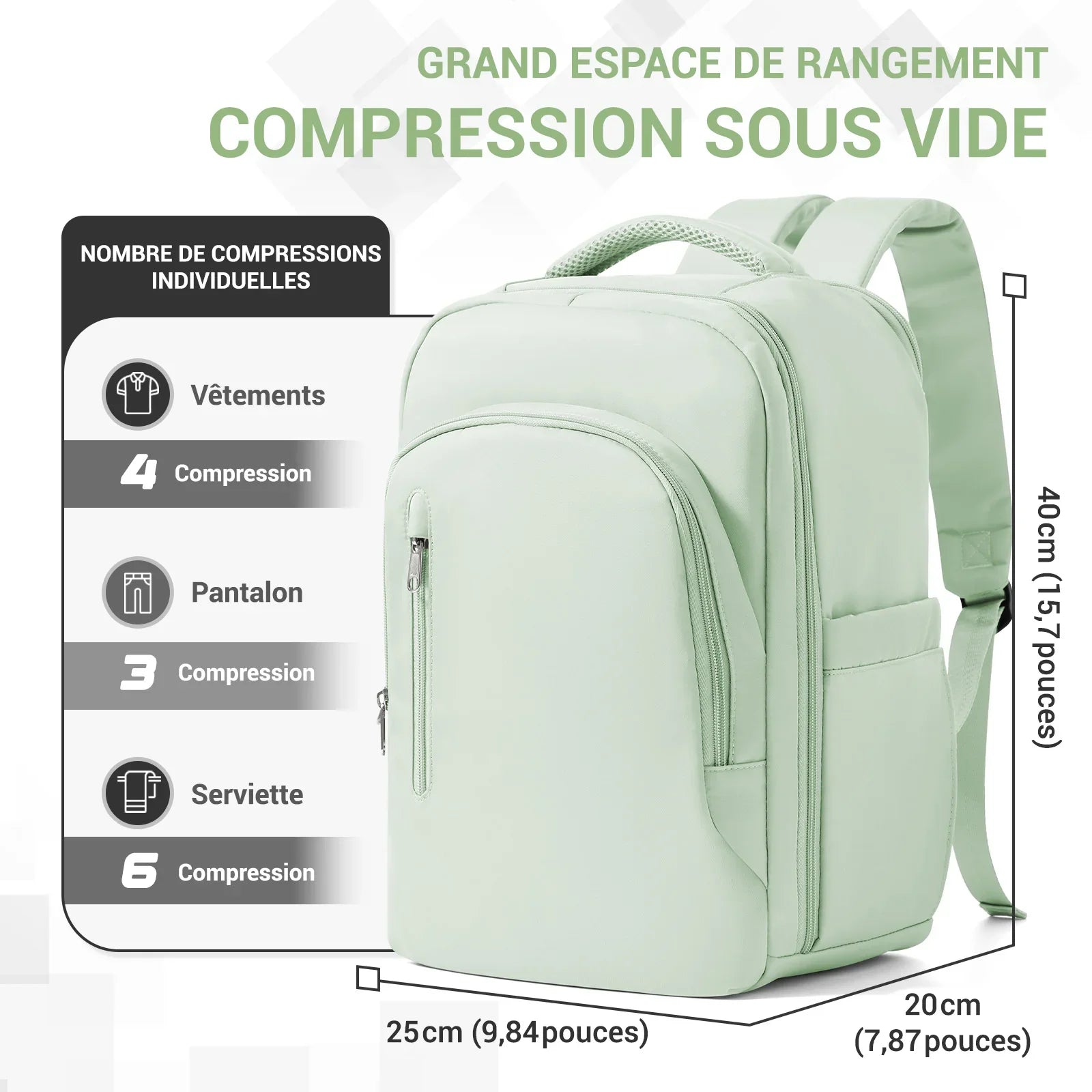 Sac A Dos Cabine Compressible